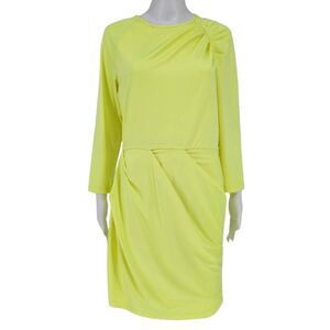 Black Halo Women's Mini Dress Neon Yellow 12